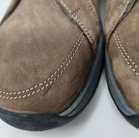 Finn Comfort Mens Shoes Sz 8.5W Brown Leather Lace Up Casual Comfort
