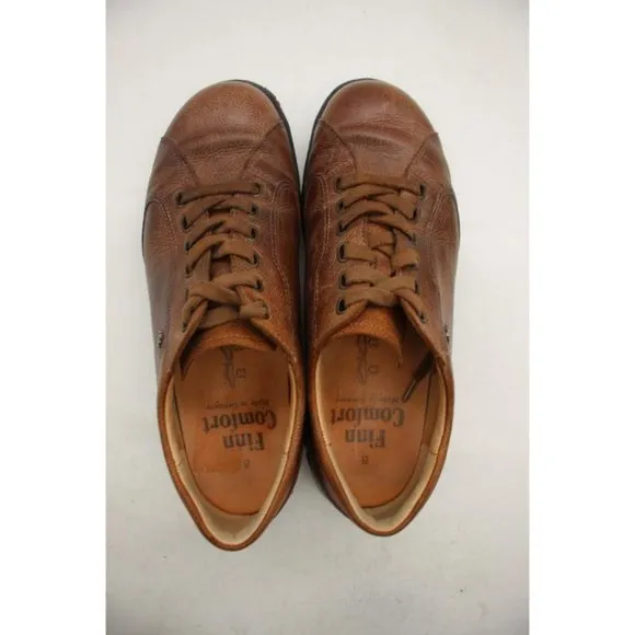 Finn Comfort Syracuse Men's  UK 8 Brown Leather Comfort Walking Shoes Lace Up