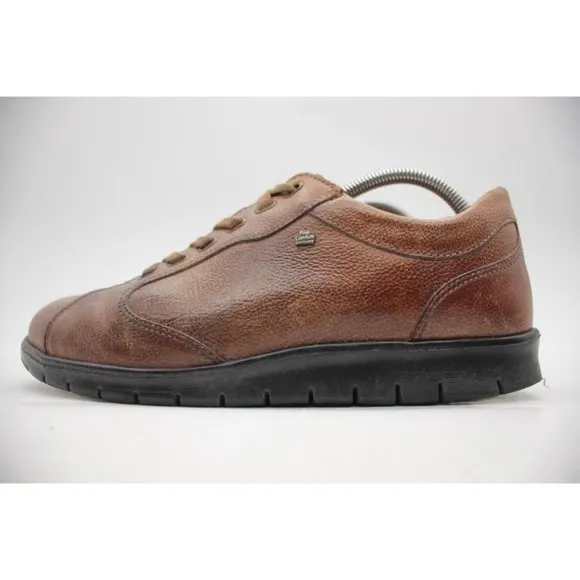 Finn Comfort Syracuse Men's  UK 8 Brown Leather Comfort Walking Shoes Lace Up