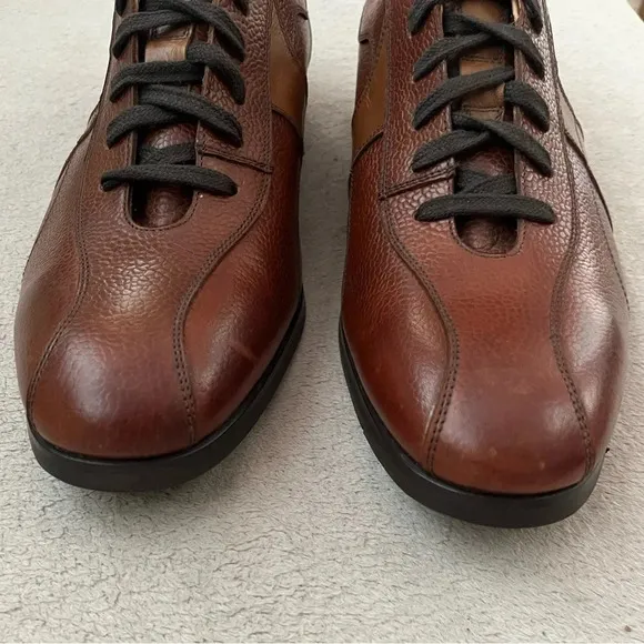 Finsbury “Sport City” Golf Oxfords Shoes-Brown Leather-Men's 10-RARE-NEW