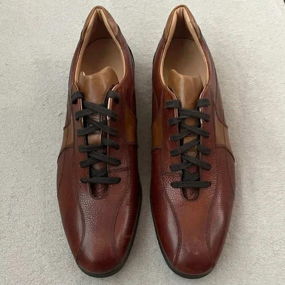 Finsbury “Sport City” Golf Oxfords Shoes-Brown Leather-Men's 10-RARE-NEW