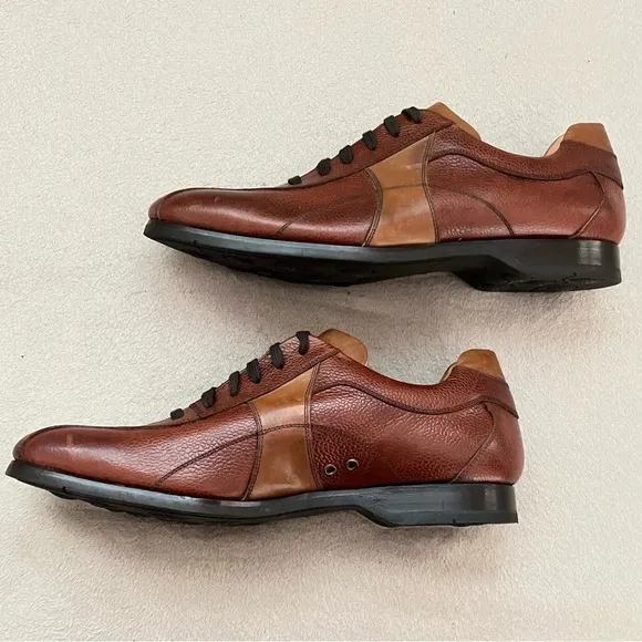 Finsbury “Sport City” Golf Oxfords Shoes-Brown Leather-Men's 10-RARE-NEW