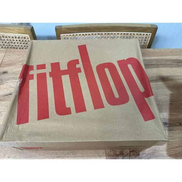 Fitflop F-Mode Suede Flatform Chelsea Boots Black Size 10 NIB Lightweight Comfy