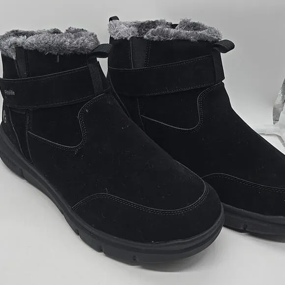 FitVille Men 13 Extra Wide Snow Boots Waterproof Winter Shoes w/ Thick Fur