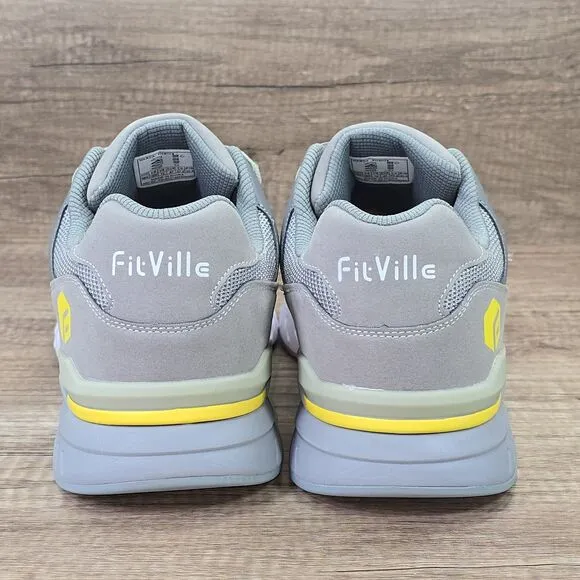 FitVille Rebound Core Men's Size 13 Extra Wide Gray Walking Shoes NEW