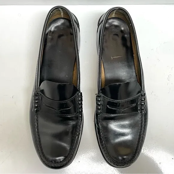 Florsheim black slip on penny loafers shoes men’s 10.5 D