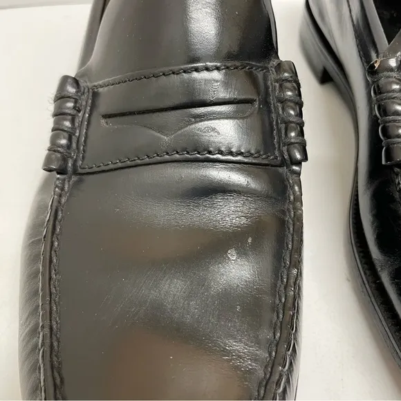 Florsheim black slip on penny loafers shoes men’s 10.5 D