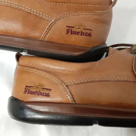 Fluchos Los Pura Sangre Hand Sewn Loafers Boat Shoes Men's Size 43 / US Size 10