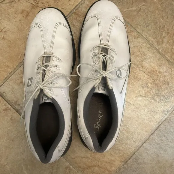 Footjoy 12 Men’a Golf Shoes Sport White *some wear
