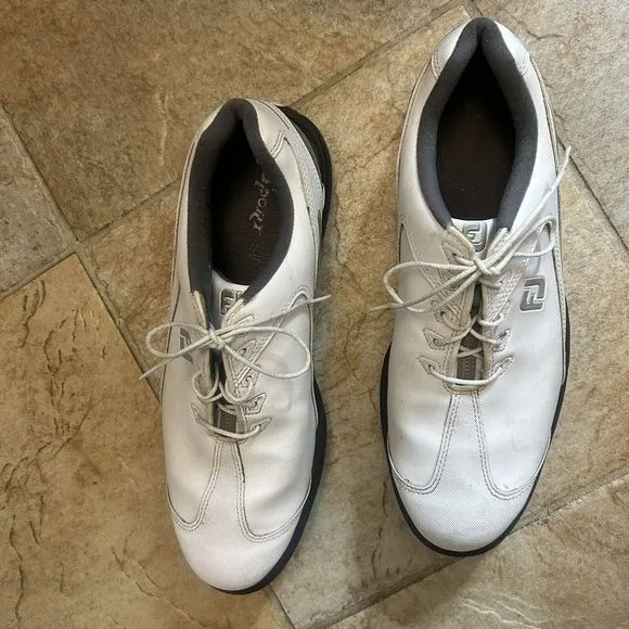 Footjoy 12 Men’a Golf Shoes Sport White *some wear