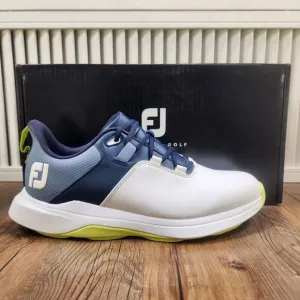 Footjoy FJ ProLite 56920 Men's 8M White Blue Athletic Sport Spikeless Golf Shoes