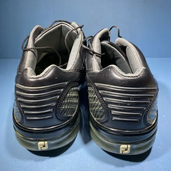 Footjoy FJ Sport SoftSpike Athletic Golf Shoes Cleats Black Size 11,1/2 M 53221