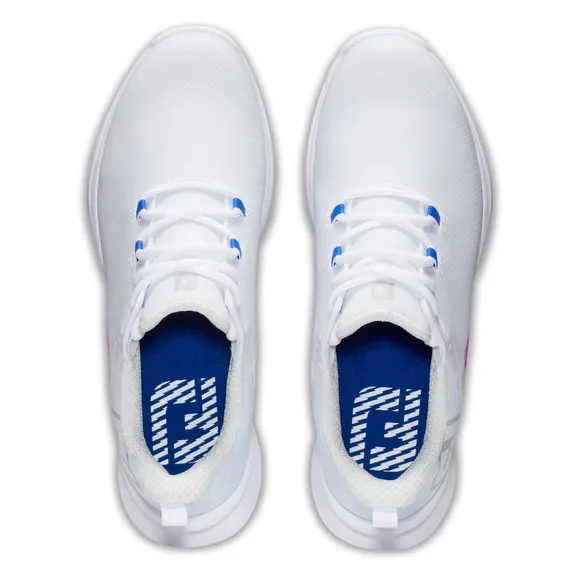 FootJoy Fuel Sport 90127 Sneaker Women's White Pink Spikeless Golf Shoes TF4154