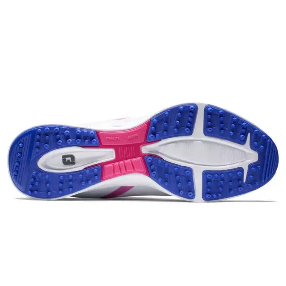 FootJoy Fuel Sport 90127 Sneaker Women's White Pink Spikeless Golf Shoes TF4154