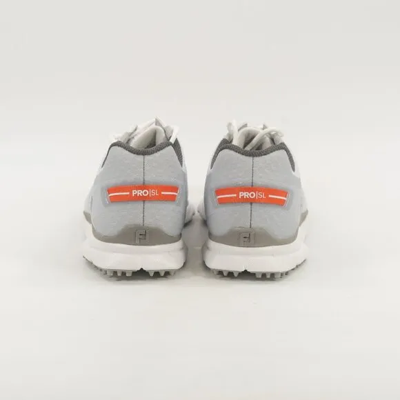 FootJoy Men's Pro SL Sport 53853 White / Orange 53853 Golf Cleats size 9