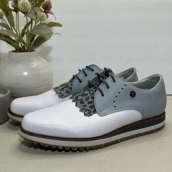 FootJoy Sport Retro Kiltie Spikeless Golf Shoes Leather 92395 Women's US 8 M
