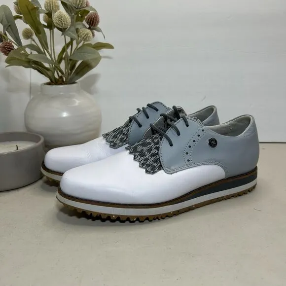 FootJoy Sport Retro Kiltie Spikeless Golf Shoes Leather 92395 Women's US 8 M