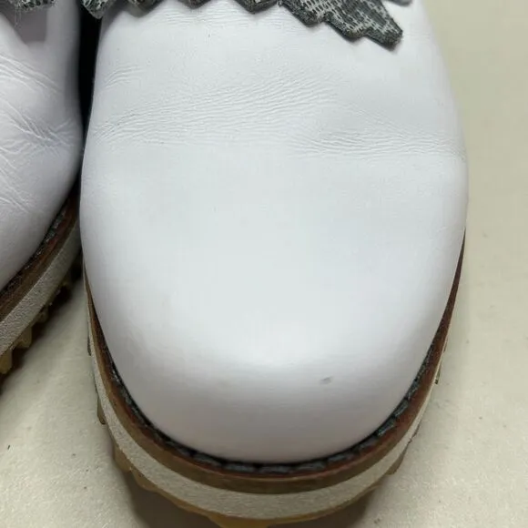 FootJoy Sport Retro Kiltie Spikeless Golf Shoes Leather 92395 Women's US 8 M