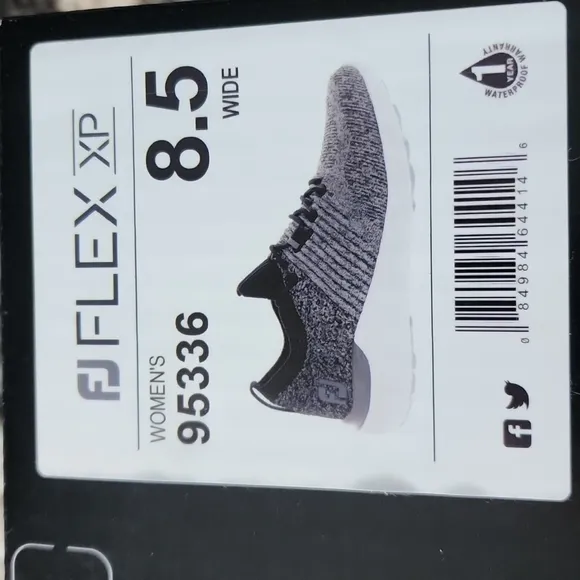 Footjoy Women's Flex XP Golf Athletic shoes  NIB Black/Charcoal