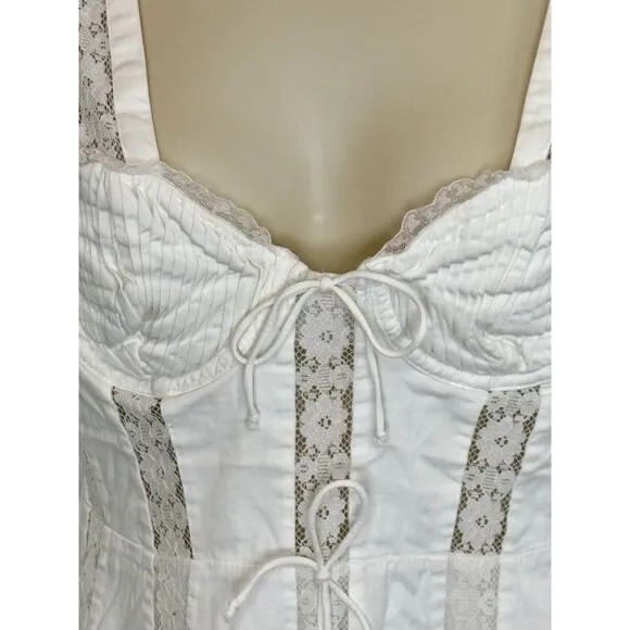 For Love &amp; Lemons White Maura Mini Dress NWOT - Size M