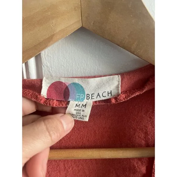 FP Beach sleeveless dress size coral, red  med