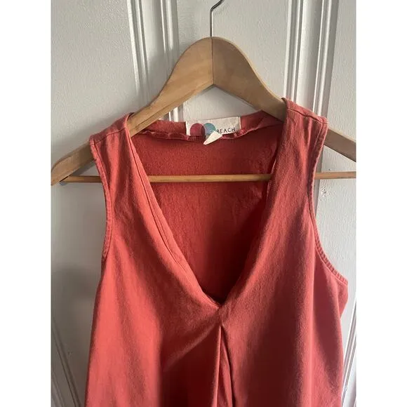 FP Beach sleeveless dress size coral, red  med