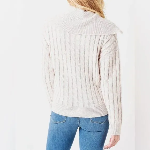 Frame Half-Zip Cable Sweater