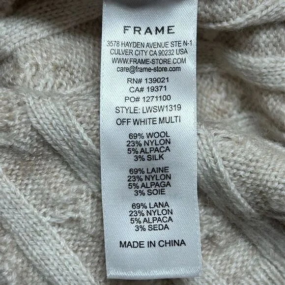 Frame Half-Zip Cable Sweater