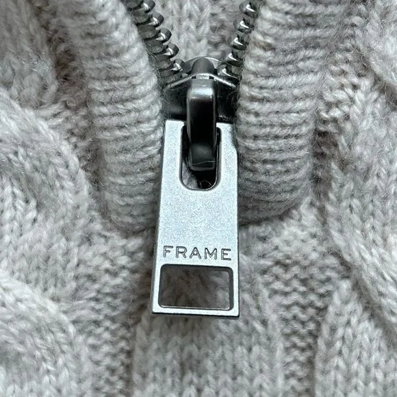 Frame Half-Zip Cable Sweater