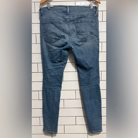 Frame Jeans Le Skinny de Jeanne Degradable in Handcrafted Destruct 30