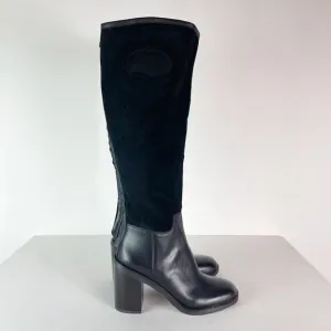 Franco Sarto NWOB Women's L-rivettall Knee High Boot Black Size 5.5
