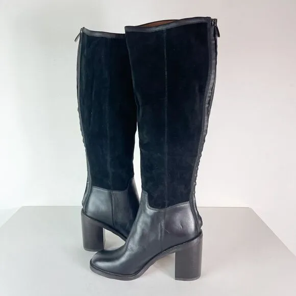 Franco Sarto NWOB Women's L-rivettall Knee High Boot Black Size 5.5