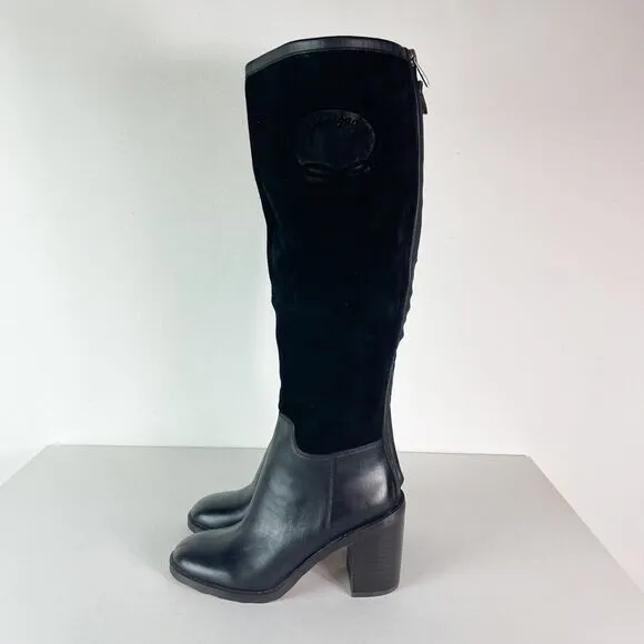 Franco Sarto NWOB Women's L-rivettall Knee High Boot Black Size 5.5