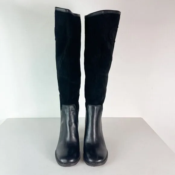 Franco Sarto NWOB Women's L-rivettall Knee High Boot Black Size 5.5