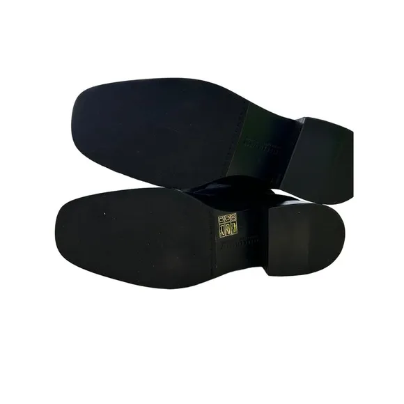 FREDA SALVADOR Rita Black Suede Block Heel Boots Comfort, Size 7 MSRP $595&quot;