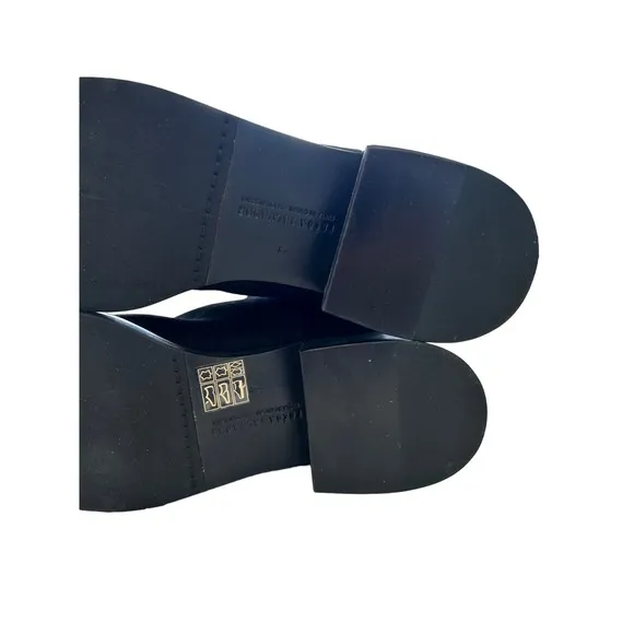 FREDA SALVADOR Rita Black Suede Block Heel Boots Comfort, Size 7 MSRP $595&quot;