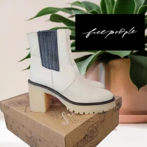 🖤FREE PEOPLE 100% Leather Boots 💖Made in Spain JAMES CHELSEA - Brand New In Box