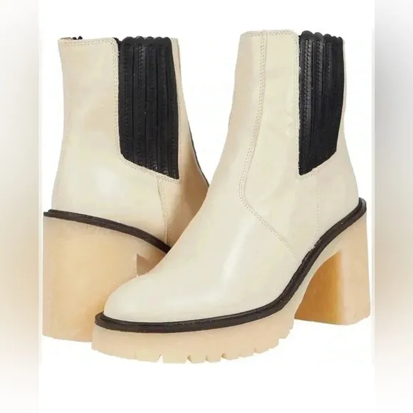 🖤FREE PEOPLE 100% Leather Boots 💖Made in Spain JAMES CHELSEA - Brand New In Box