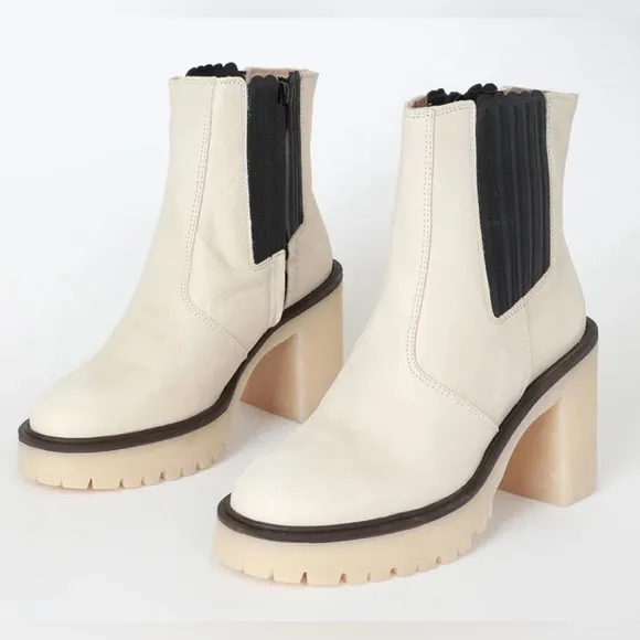 🖤FREE PEOPLE 100% Leather Boots 💖Made in Spain JAMES CHELSEA - Brand New In Box