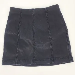 Free People Black Denim Mini Skirt Women's Size 10