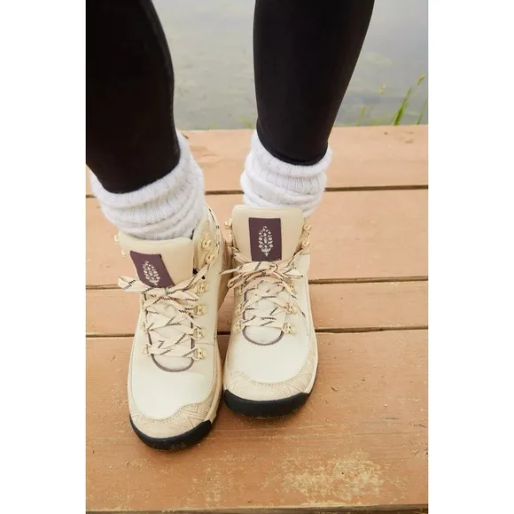 Free People FP Movement x Danner Adrika Etched Hiker Boots Buttercream
