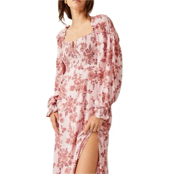 Free People | Jaymes Floral Print Midi NWT