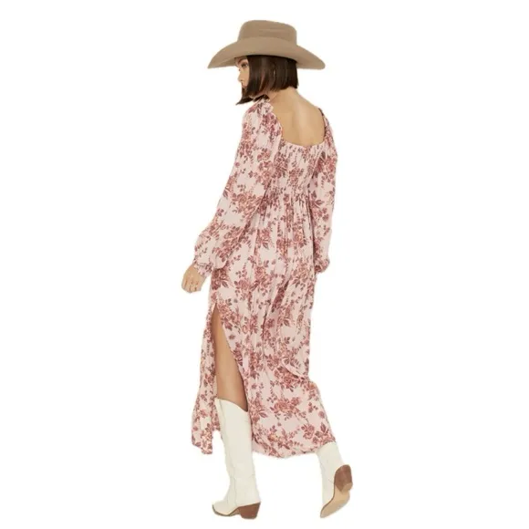 Free People | Jaymes Floral Print Midi NWT