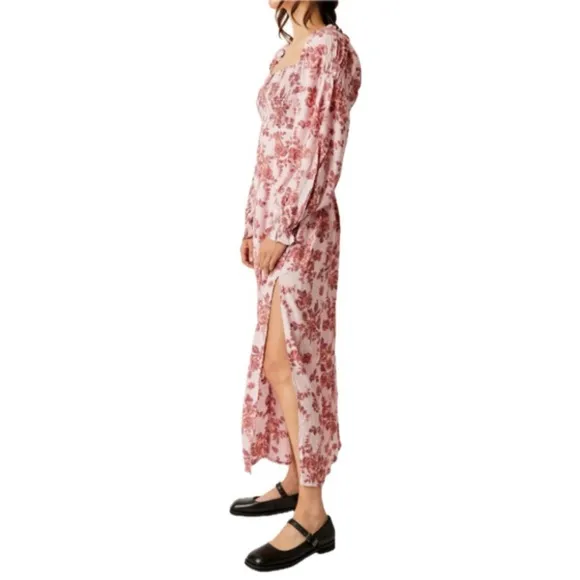 Free People | Jaymes Floral Print Midi NWT