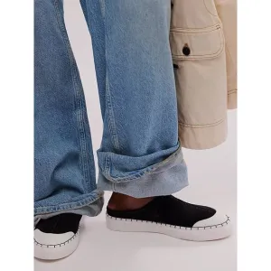 FREE PEOPLE Juno Slip On Sport Sneakers / Black