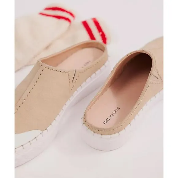 FREE PEOPLE Juno Slip On Sport Sneakers / Cafe Suede