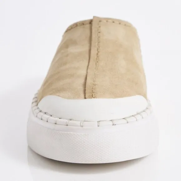 FREE PEOPLE Juno Slip On Sport Sneakers / Cafe Suede