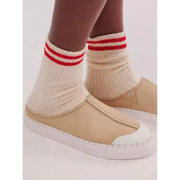 FREE PEOPLE Juno Slip On Sport Sneakers / Cafe Suede