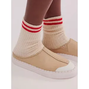 FREE PEOPLE Juno Slip On Sport Sneakers / Cafe Suede
