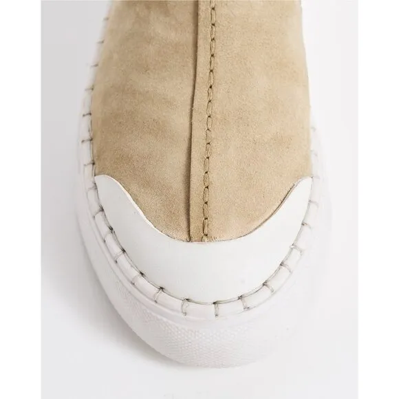 FREE PEOPLE Juno Slip On Sport Sneakers / Cafe Suede